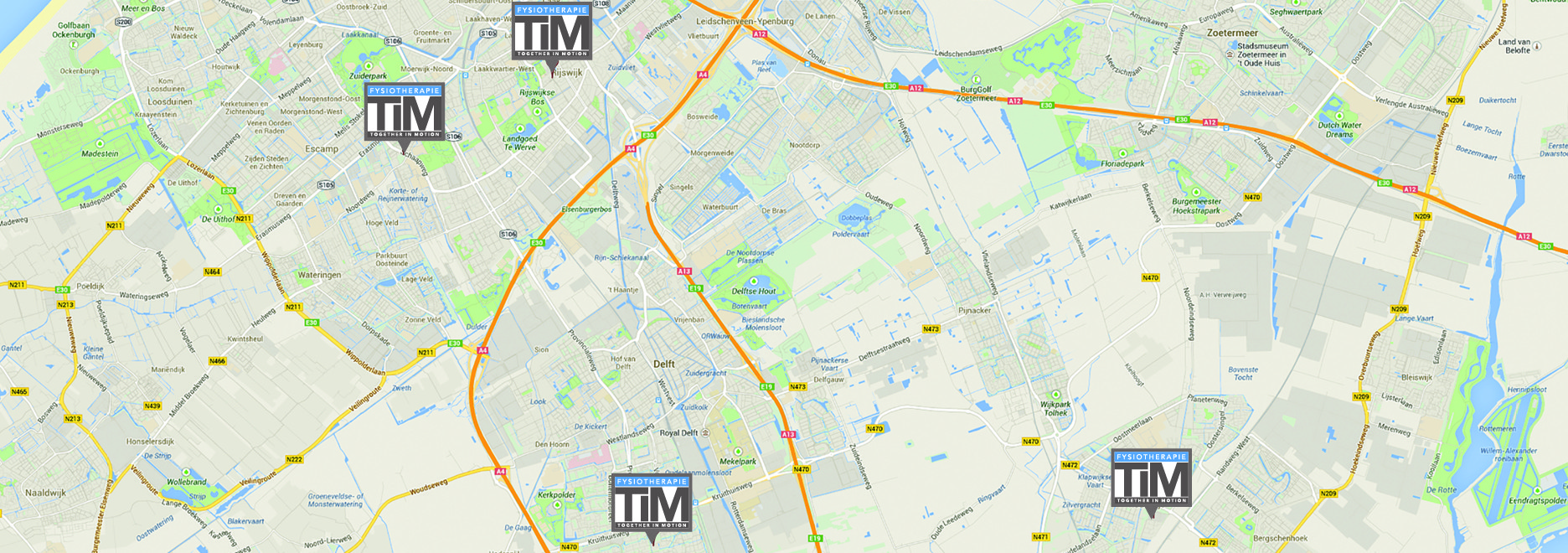 Kaart Together In Motion Fysiotherapie 2014